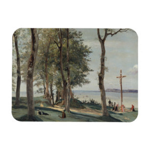 Magnet Flexible Jean-Baptiste-Camille Corot - Honfleur : Calvaire