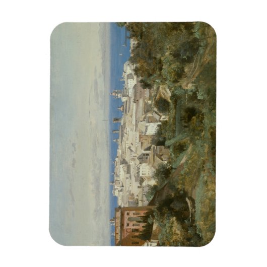 Magnet Flexible Jean-Baptiste-Camille Corot - Vue de Gênes (Vertical)