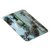 Magnet Flexible Jefferson Memorial, Cherry Blossoms (Côté Droit)