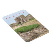 Magnet Flexible Jersey Grosnez Castle ruines vue réfrigérateur aim (Côté Droit)