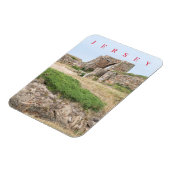 Magnet Flexible Jersey Grosnez Castle ruines vue réfrigérateur aim (Côté Gauche)