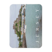 Magnet Flexible Jersey Mont Orgueil Vue du château aimant frigo (Vertical)