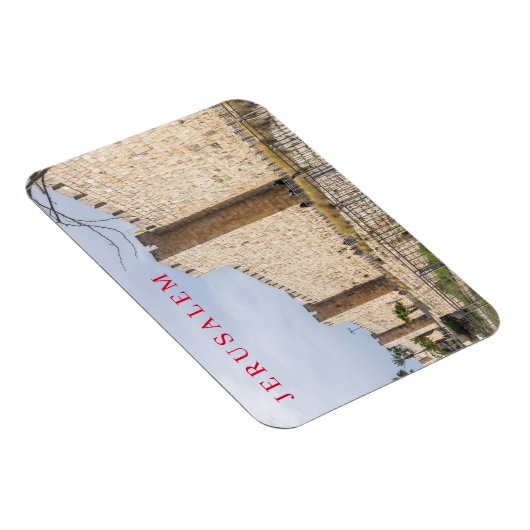 Magnet Flexible Jerusalem City Murs vue aimant frigo (Côté Droit)