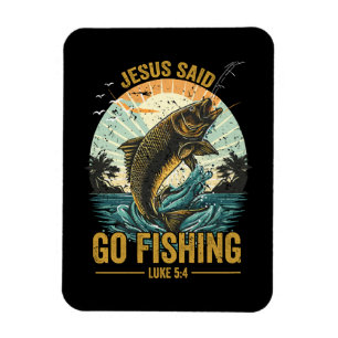 Magnet Flexible Jésus a dit allez pêcher Luc 5 4