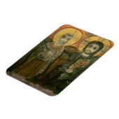 Magnet Flexible Jésus avec Abbot Coptic Icon (Côté Gauche)