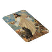 Magnet Flexible Jésus Avec Les Animaux (Côté Droit)