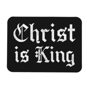 Magnet Flexible Jésus-Christ est Roi Gothique Art Grunge Blacklett