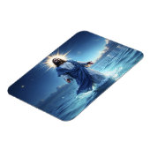 Magnet Flexible Jésus Christ marchant sur la scène biblique de l'e (Côté Gauche)