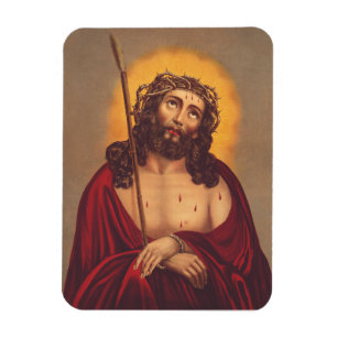 Magnet Flexible Jésus Couronné d'Épines Art Sombre