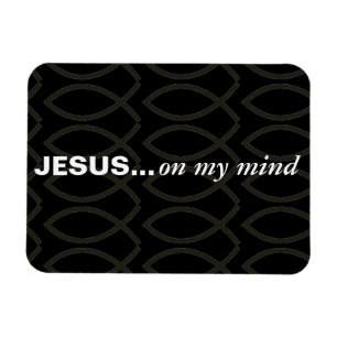 Magnet Flexible Jésus dans mon esprit Citations bibliques Customis