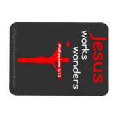 Magnet Flexible Jésus fait des merveilles (Horizontal)