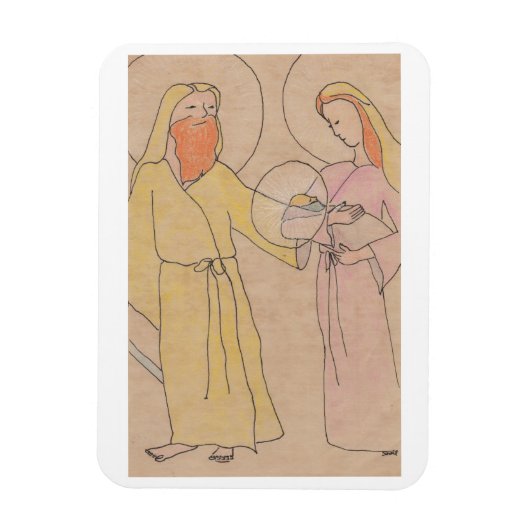 Magnet Flexible Jésus Joseph et Marie (Vertical)