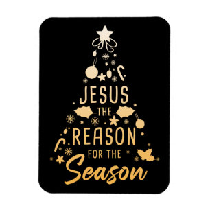 Magnet Flexible Jésus La Raison De La Saison - Foi De Noël