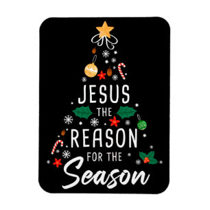 Magnet Flexible Jésus La Raison De La Saison - Foi De Noël