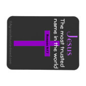 Magnet Flexible Jésus le nom le plus fiable (Horizontal)