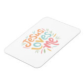 Magnet Flexible Jesus Love Me - Design vintage (Côté Gauche)