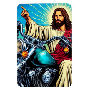 Magnet Flexible Jésus sur un aimant à vélo !