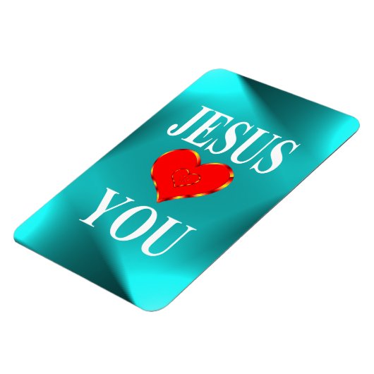 Magnet Flexible Jésus t'aime (Côté Gauche)