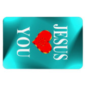 Magnet Flexible Jésus t'aime (Horizontal)