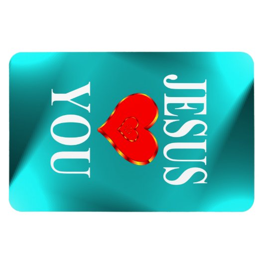 Magnet Flexible Jésus t'aime (Horizontal)