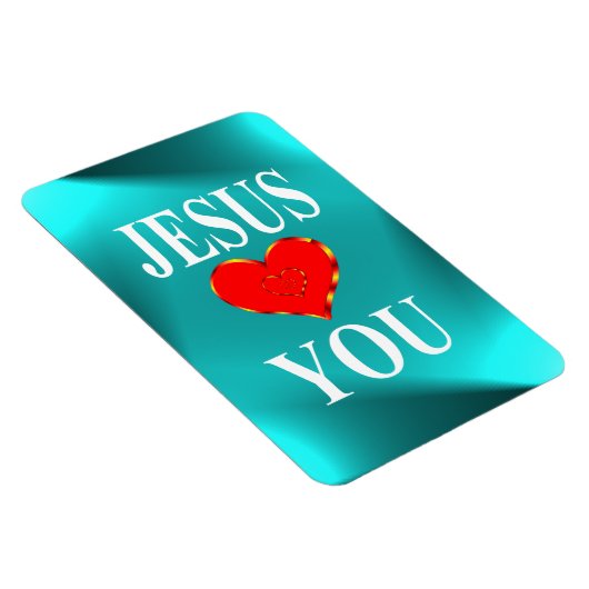 Magnet Flexible Jésus t'aime (Côté Droit)