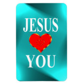 Magnet Flexible Jésus t'aime (Vertical)