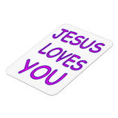 Magnet Flexible Jésus t'aime (Côté Gauche)