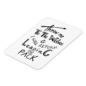 Magnet Flexible Jetez-moi aux loups ! Citation motivante (Côté Gauche)