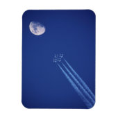 Magnet Flexible Jets à côté de la lune | Colombie-Britannique (Vertical)