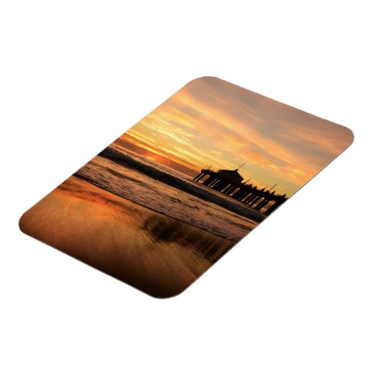 Magnet Flexible Jetty Over Beach Sunset (Côté Gauche)