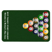 Magnet Flexible Jeu de billard à huit balles en rack à 8 balles (Horizontal)