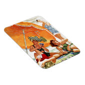 Magnet Flexible Jeu de cartes à la plage par Alex Ross (Côté Droit)