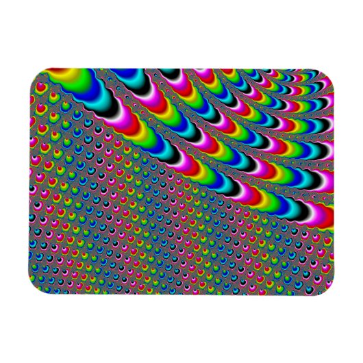 Magnet Flexible Jeu de couleurs - Art fractal (Horizontal)