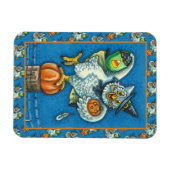 MAGNET FLEXIBLE JEU DE FUNNY OU TRAITER ODEUR MON PIEDS HALLOWEEN  (Horizontal)