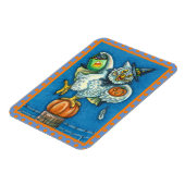 MAGNET FLEXIBLE JEU DE FUNNY OU TRAITER ODEUR MON PIEDS HALLOWEEN  (Côté Gauche)
