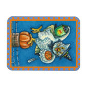 MAGNET FLEXIBLE JEU DE FUNNY OU TRAITER ODEUR MON PIEDS HALLOWEEN (Horizontal)