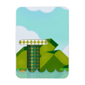 Magnet Flexible Jeu de plate-forme rétro (Vertical)