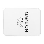 Magnet Flexible Jeu sur ajouter le nom du couple lieu de la fête d (Horizontal)