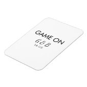 Magnet Flexible Jeu sur ajouter le nom du couple lieu de la fête d (Côté Gauche)