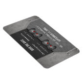 Magnet Flexible Jeu vidéo Enregistrer la date Magnet, gris (Côté Droit)