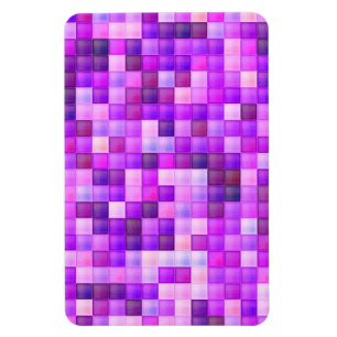 Magnet Flexible Jeu vidéo Pixels Carré rose Motif