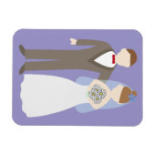Magnet Flexible Jeune couple marié (Horizontal)