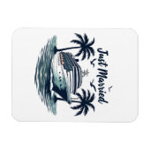 Magnet Flexible Jeunes mariés Croisière Mariage d'été Mari Husband (Horizontal)