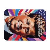 Magnet Flexible JFK John F. Kennedy Citation Inspiration Motivatio (Horizontal)