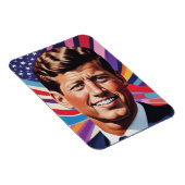 Magnet Flexible JFK John F. Kennedy Inspiration motivationnelle (Côté Droit)