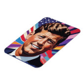 Magnet Flexible JFK John F. Kennedy Inspiration motivationnelle (Côté Gauche)