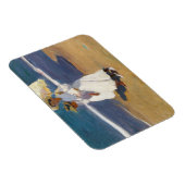 Magnet Flexible Joaquin Sorolla - Sur la plage (Côté Droit)
