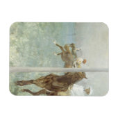Magnet Flexible Jockeys avant la course par Edgar Degas (Horizontal)