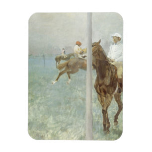Magnet Flexible Jockeys avant la course par Edgar Degas