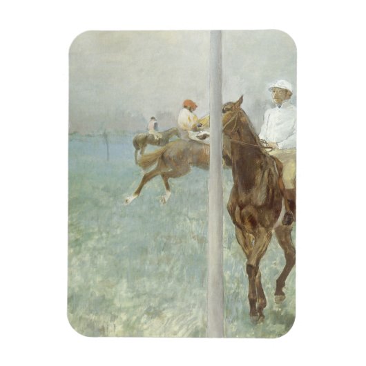 Magnet Flexible Jockeys avant la course par Edgar Degas (Vertical)